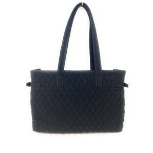 VERA BRADLEY Work TOTE Bag Laptop School Quilted Black Microfiber